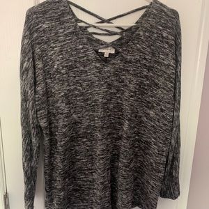 Cross Top Long Sleeve